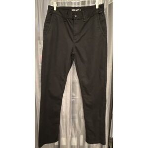 Vans Authentic Chino Slim Fit Pants Men Size 30 Black Skate Trousers